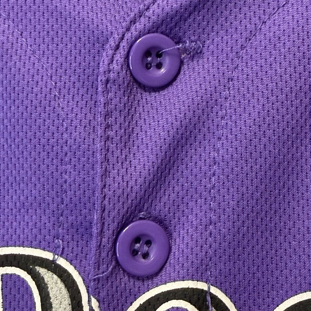 Los Rockies Jersey Mens XL Purple Colorado Rockies 25th Anniversary Baseball - Picture 6 of 8